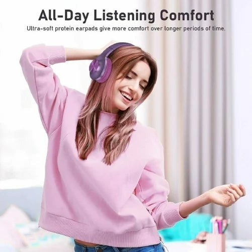Wireless Headphones Foldable Over Ear Headset w Mic Earphones Hi-Fi Sound R5J for Samsung Galaxy Tab S6 Lite 10.4 S2 8.0 10.5 S5e 10.5 S4 10.5 S7 (2020) S 10.5 -T800 S8 Plus S21 Plus S20