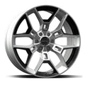 Carroll Shelby Wheels CS45 - 20 x 9 in. - 12mm Offset - Chrome Powder with Black Inserts Fits select: 2005-2020  F150, 2021  F150