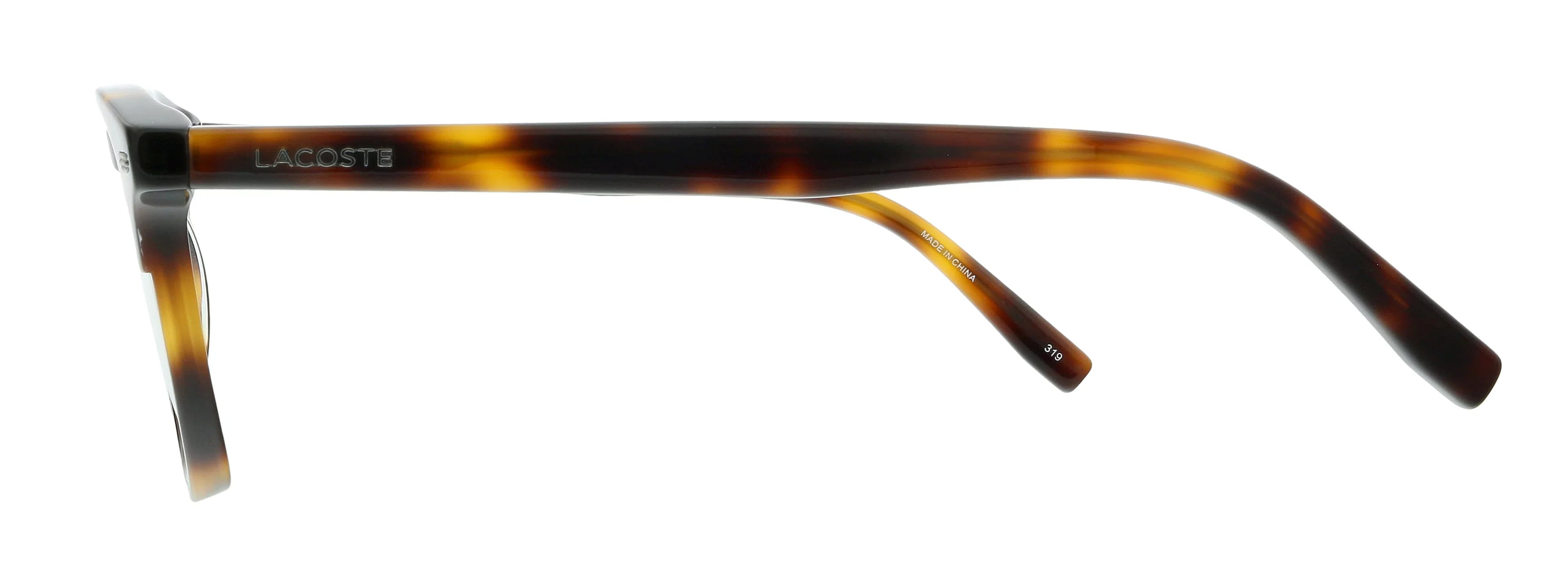 Lacoste L2832 214 Havana Modified Rectangle Eyeglasses for mens