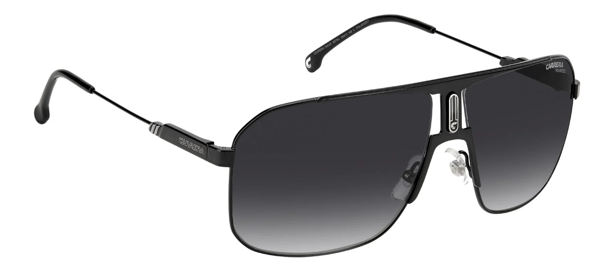 Carrera Polarized Grey Navigator Men's Sunglasses  1043/S 0807/ 65