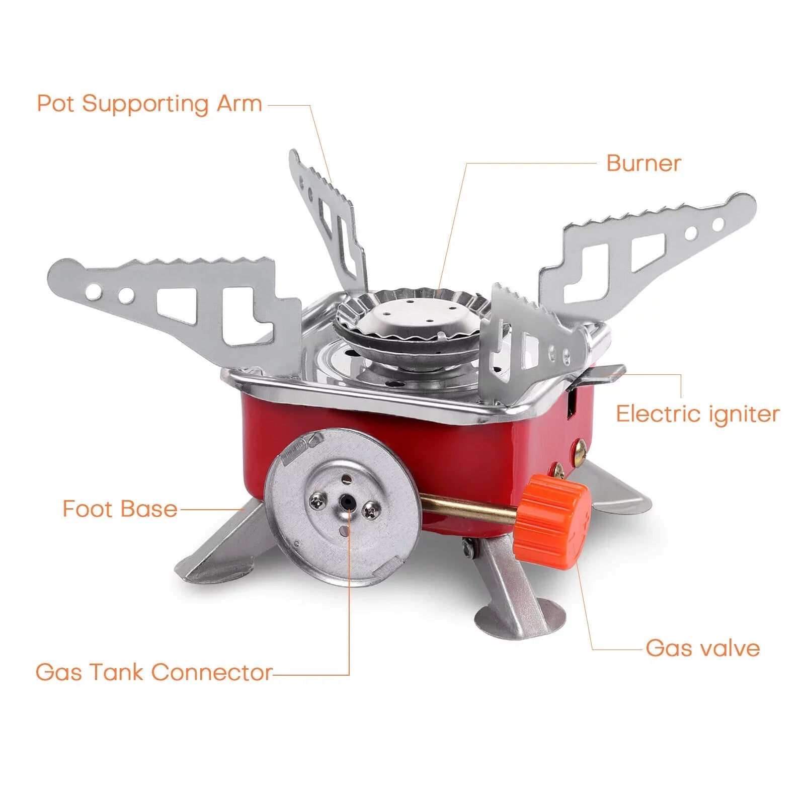 Portable Gas Cooking Propane Stove Outdoor Camping Butane Hiking Picnic 2800W