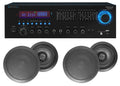 RX55URIBT Home Theater Bluetooth Receiver+4) 6.5" Black Ceiling Speakers
