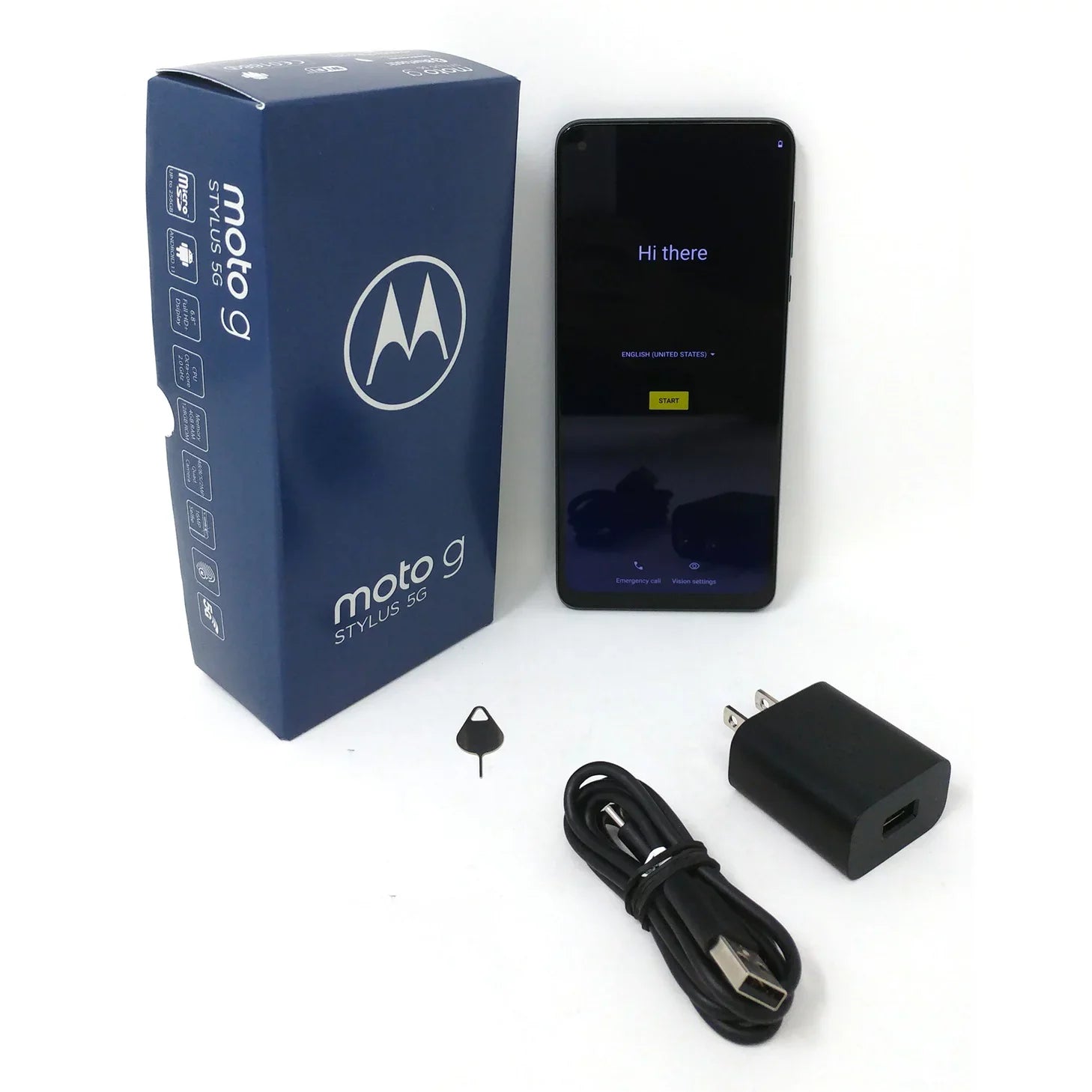 Open Box Motorola Moto G Stylus 5G 2021 128GB XT2131-3 Unlocked 6.8" 4GB  Phone - Cosmic Emerald