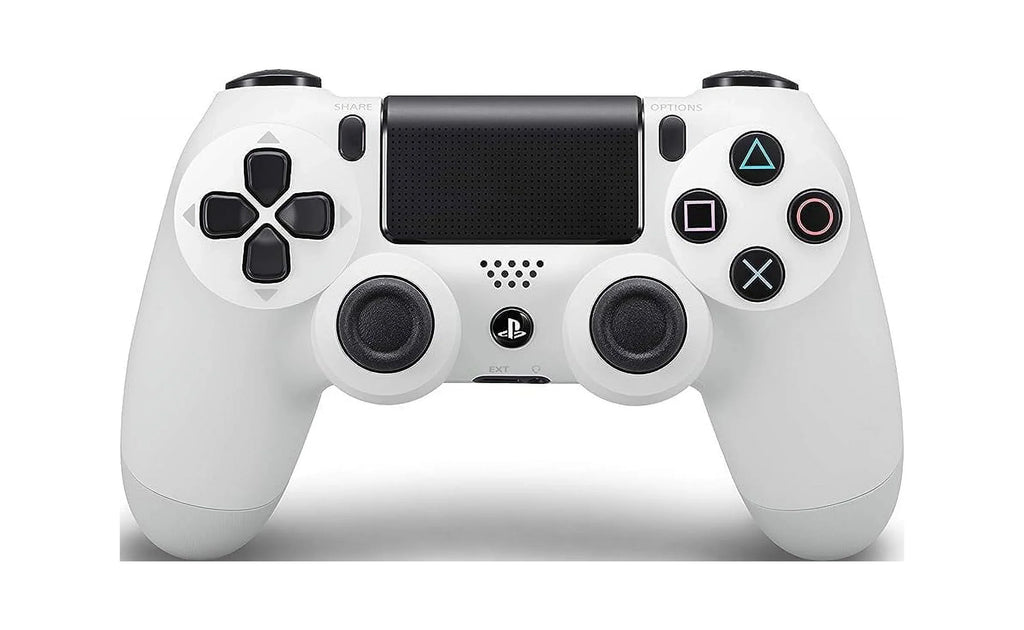 PS4 DualShock Wireless Controller Bundle - White - With Earbuds Like New with