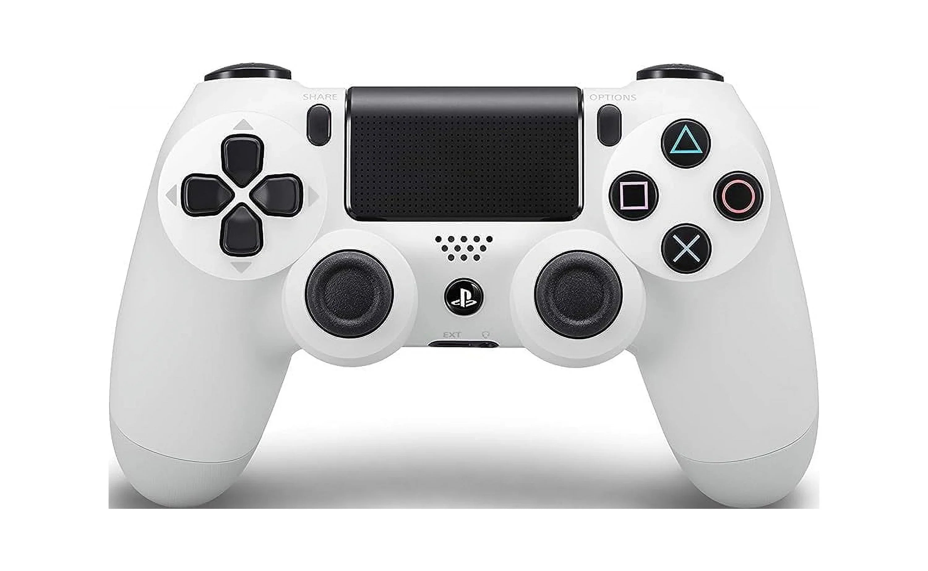 PS4 DualShock Wireless Controller Bundle - White - With Earbuds Like New with