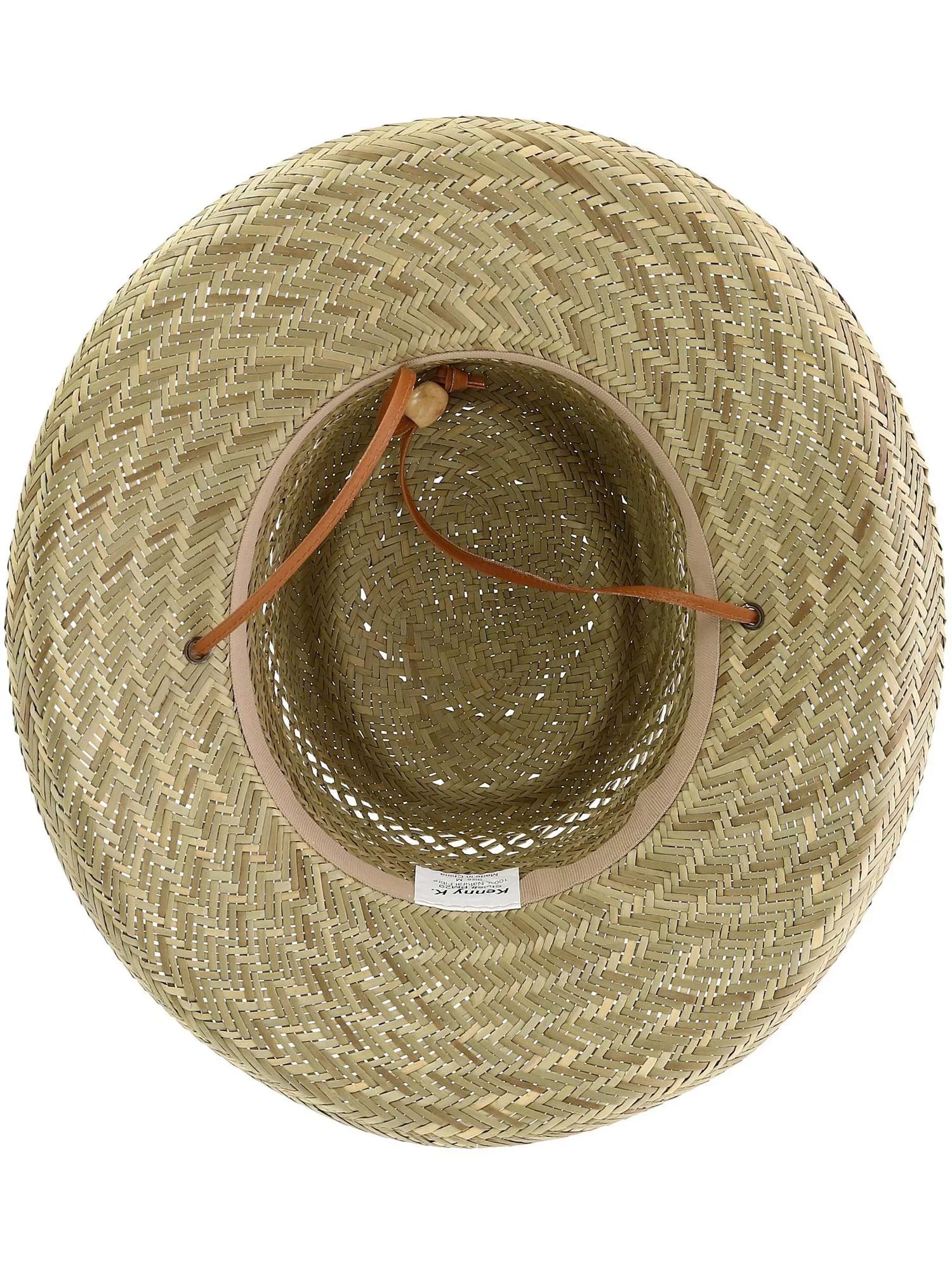 Kenny K Unisex Rush Straw 3 Inch Brim Gambler Hat