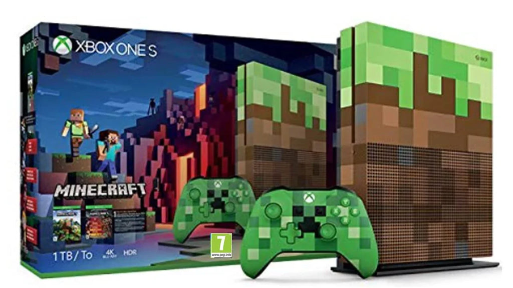 Microsoft Xbox One X 1TB Gaming Console Mincraft with 2 Controller Headset Cleaning Kit