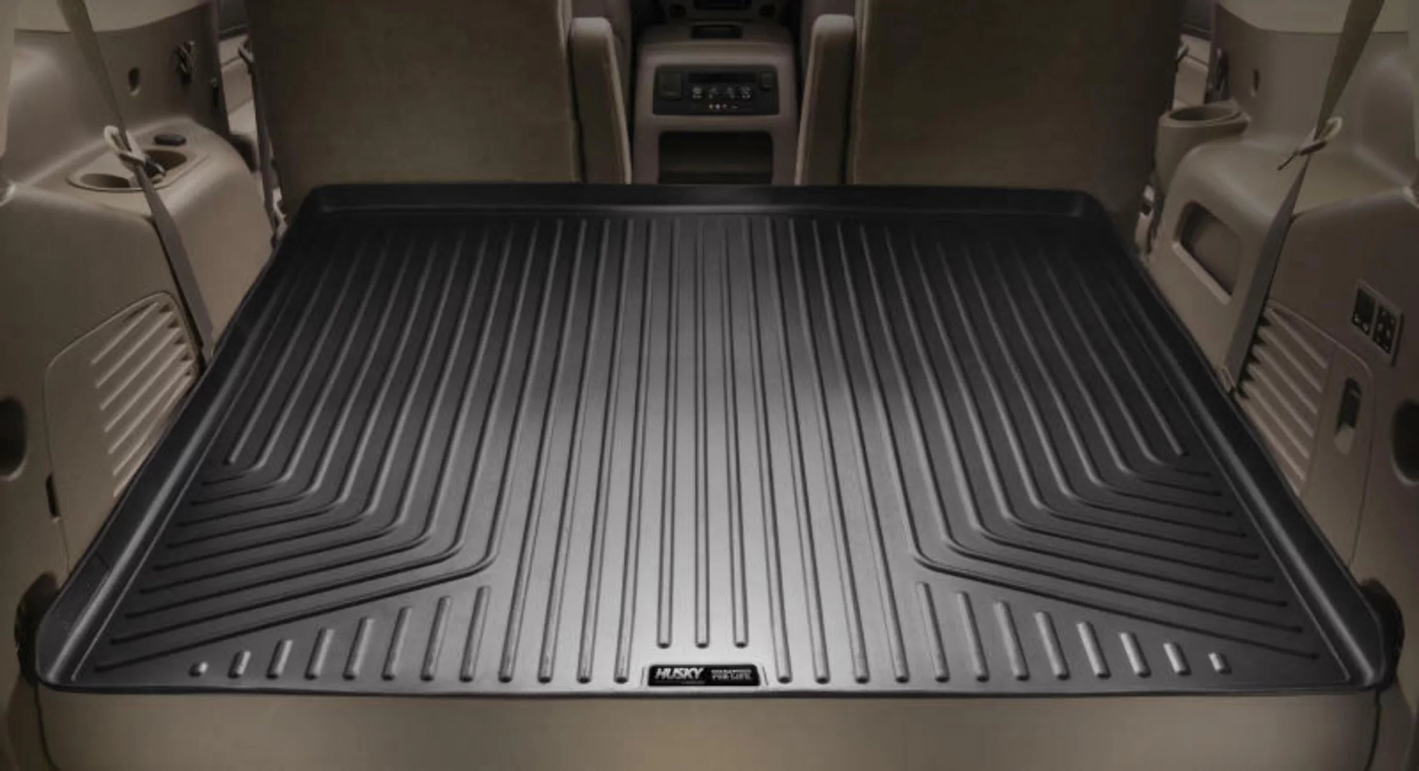 Husky by RealTruck Weatherbeater Series Cargo Liner Black Compatible with 10-22 Toyota 4Runner; Third row of Seats