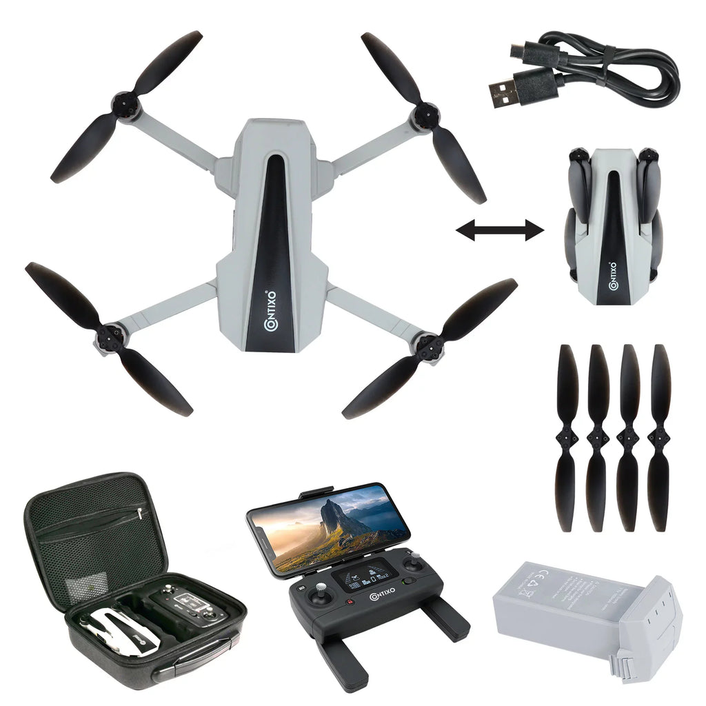 Drone Contixo F31 Pro Foldable  with 2.5K Wifi Camera,  Quadcopter for Adults and Beginners