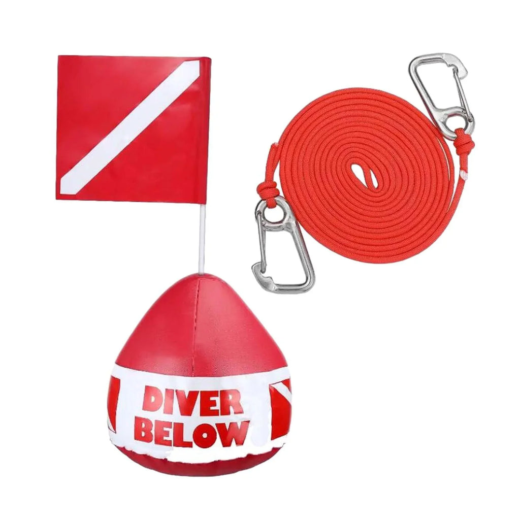 funtasica Dive Flag Float Buoy Dive Flag High Visibility Float , Inflatable Floater for Surface ing, Diving, Fishing