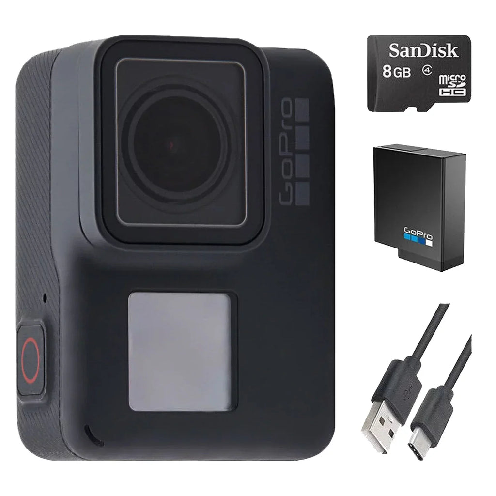 Restored GoPro  (2018) - E-commerce Package - Waterproof Action Sport Camera Camcorder Motorcycle Camera -501 Bundle 8GB Memory Card - Refurbished