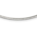 925 Sterling Silver Omega Chain Styles Necklace 2mm w/2 in Ext Cubetto 16 inch
