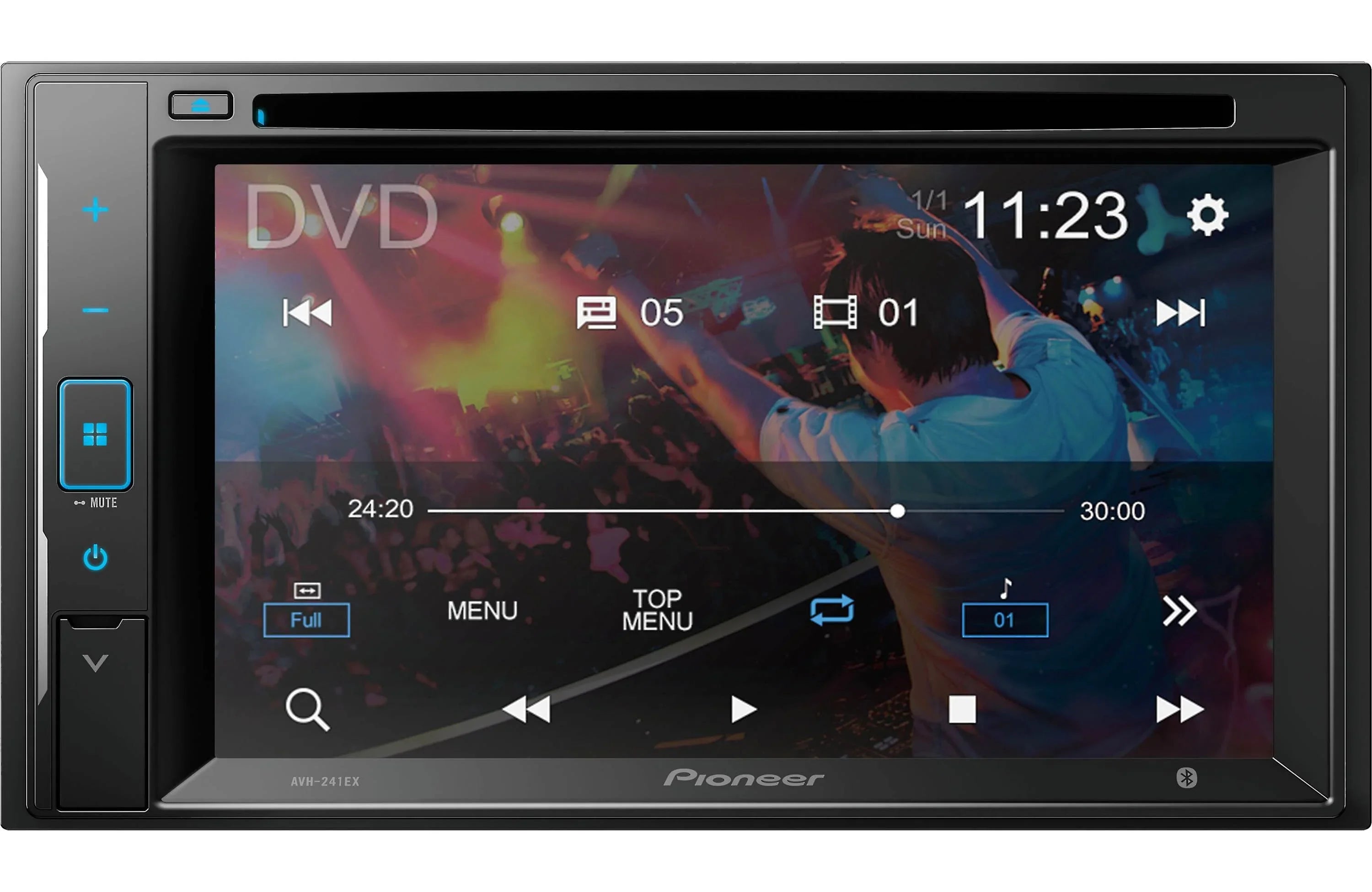 Pioneer -241EX  Receiver with Rear View Backup Camera