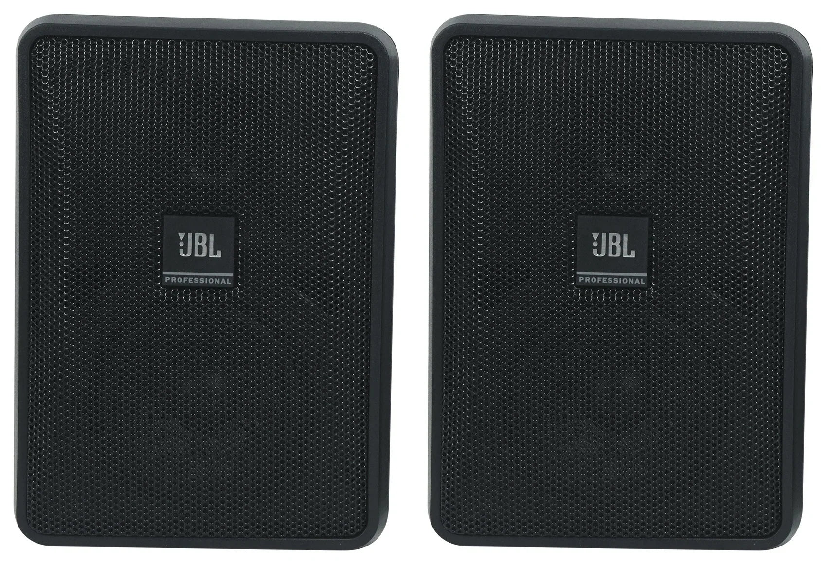 (6)  Control 23-1 Black 3" Indoor/Outdoor 70v Commercial Wall Speakers + Amp