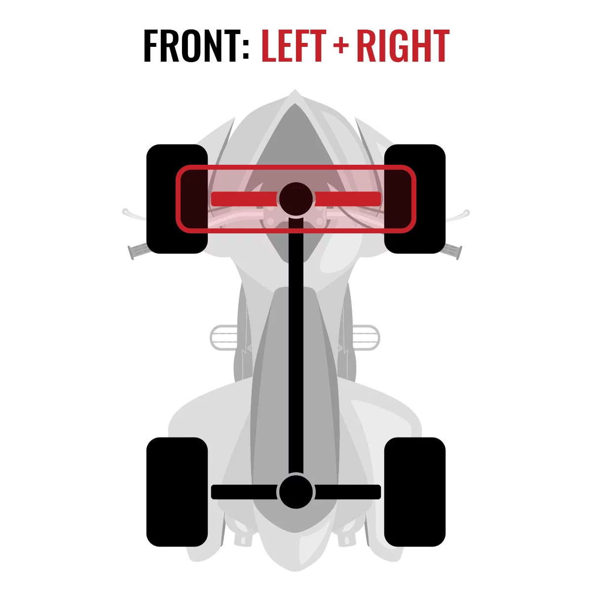 2 pc Sixity  Front Left Right Axle compatible with Can-Am Commander 1000 2015 -  1000   4X4