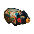 Avera Products Talavera 6 in. H X 9 in. W Ceramic Pig Planter Multicolored
