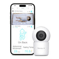 Sense-U Smart 2K Video Baby Monitor(& Eligible) with No Monthly Fee, Pan-Tilt-Zoom, Person/Baby Crying Sound/Motion Detection, 2-Way Talk, Night Vision, Background Audio, Activity Zone
