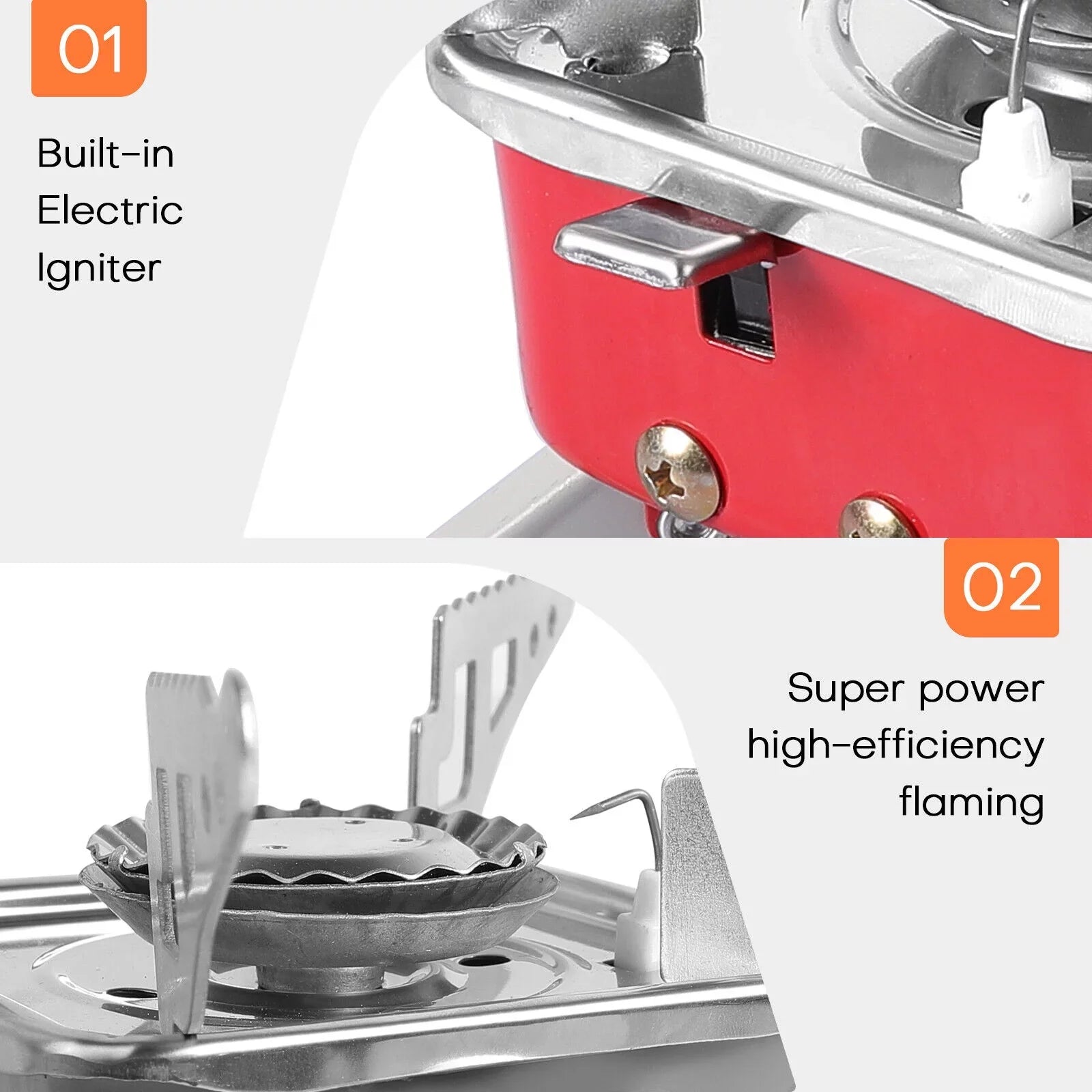 Portable Gas Cooking Propane Stove Outdoor Camping Butane Hiking Picnic 2800W