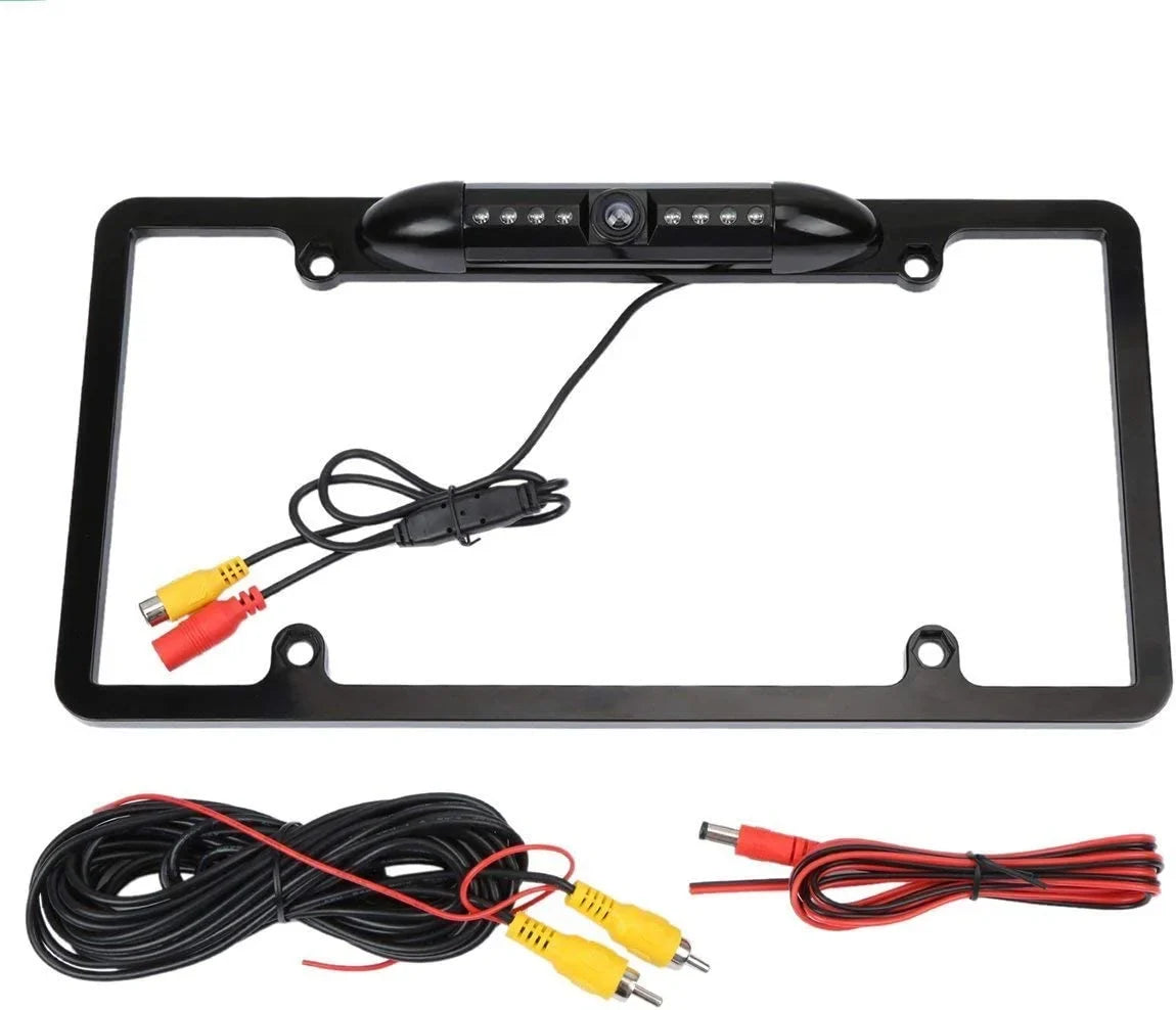 Backup Camera Rearview License Plate Waterproof for Kenwood -773S DNX773S Black