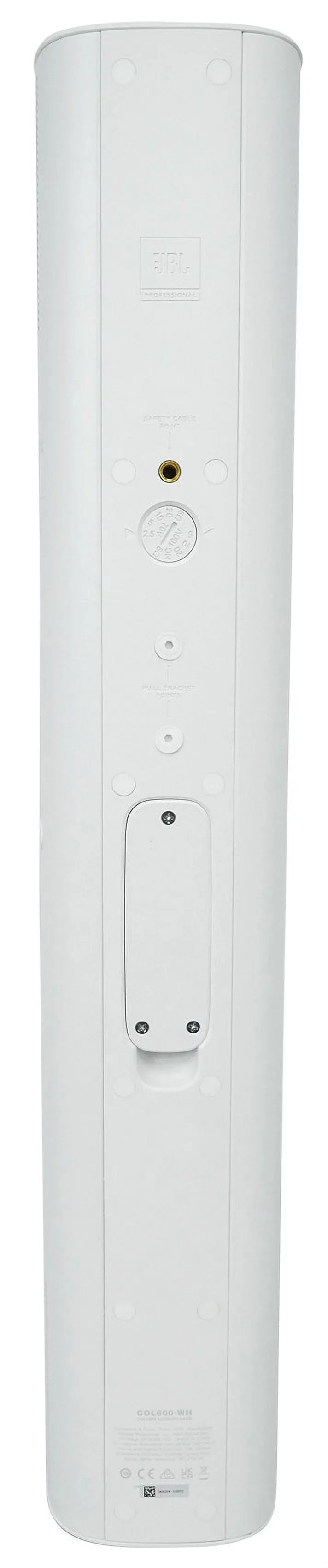 (8)  COL600- 24" White 70V Commercial Column Wall Mount Array Speakers+Amp
