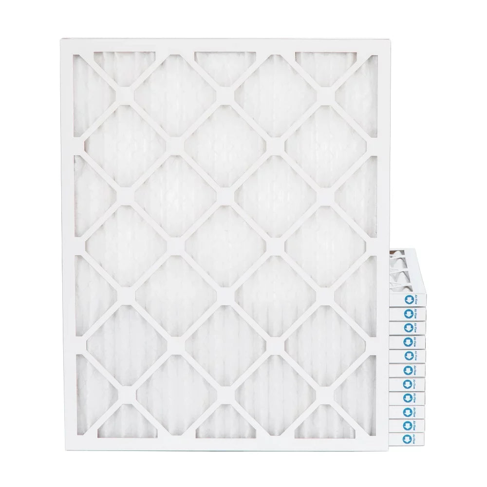 20x25x1 Merv 8 Pleated  Furnace Air Filters. 12 Pack. (Actual Size: 19-1/2 x 24-1/2 x 7/8)
