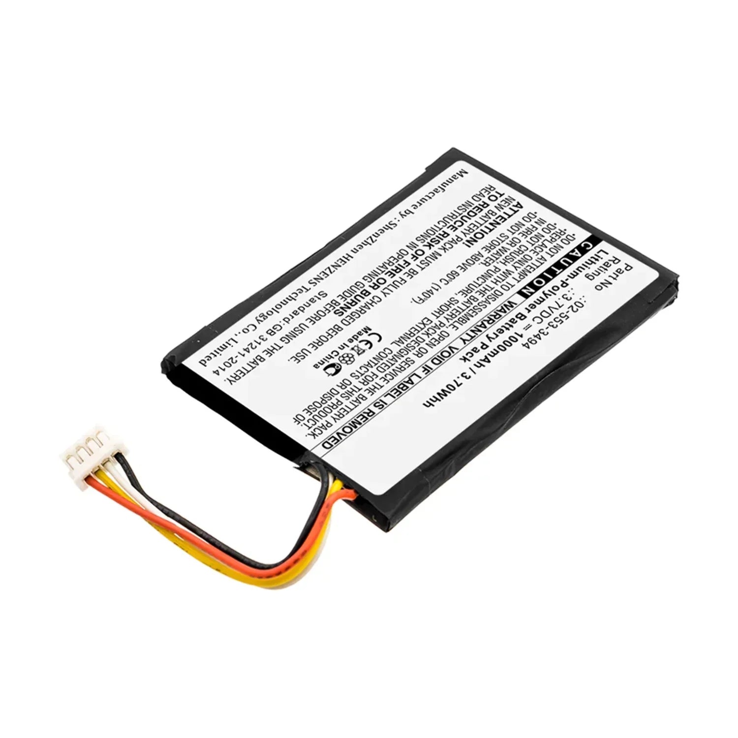 Batteries N Accessories --P11683 Speaker Battery - Li-Pol, 3.7V, 1000mAh, Ultra High Capacity - Replacement for Harman/Kardon 02-553-3494 Battery