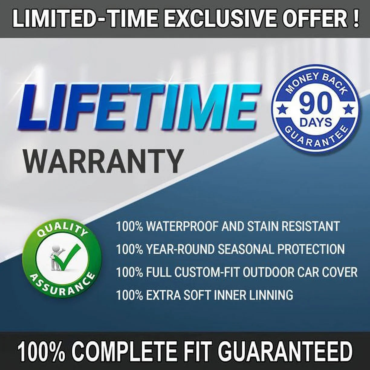 iCarCover Fits [Mazda -7] 2007 2008 2009 2010 2011 2012 2013 2014 2015 2016 2017 2018 For Automobiles Waterproof Full Exterior Snow Indoor Outdoor Protection Heavy Duty Custom Vehicle  Car Cover