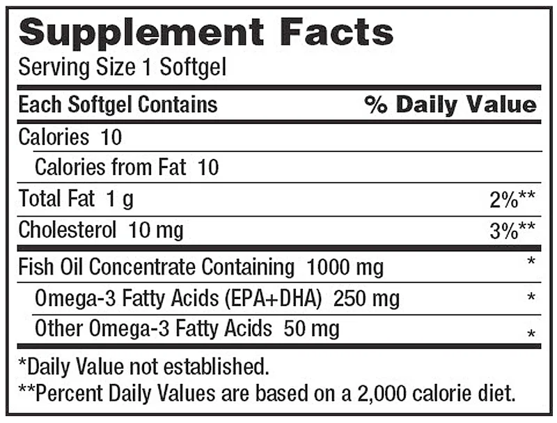 Kirkland Signature Fish Oil 1000mg - 400 Softgels
