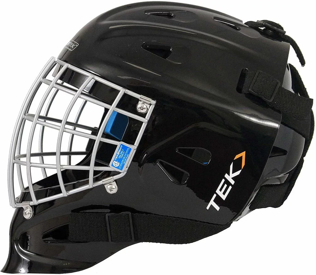 PowerTek V3.0  Ice Hockey Goalie Helmet with Cage Mask,  Approved - Senior