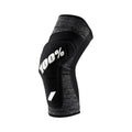 100% Ridecamp Knee Guards - Gray, Large Lightweight Slip On Sleeves
