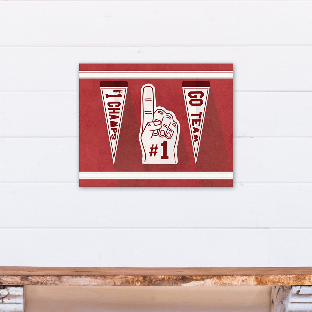 Creative Products Number One Fan 16x20 Canvas Wall Art