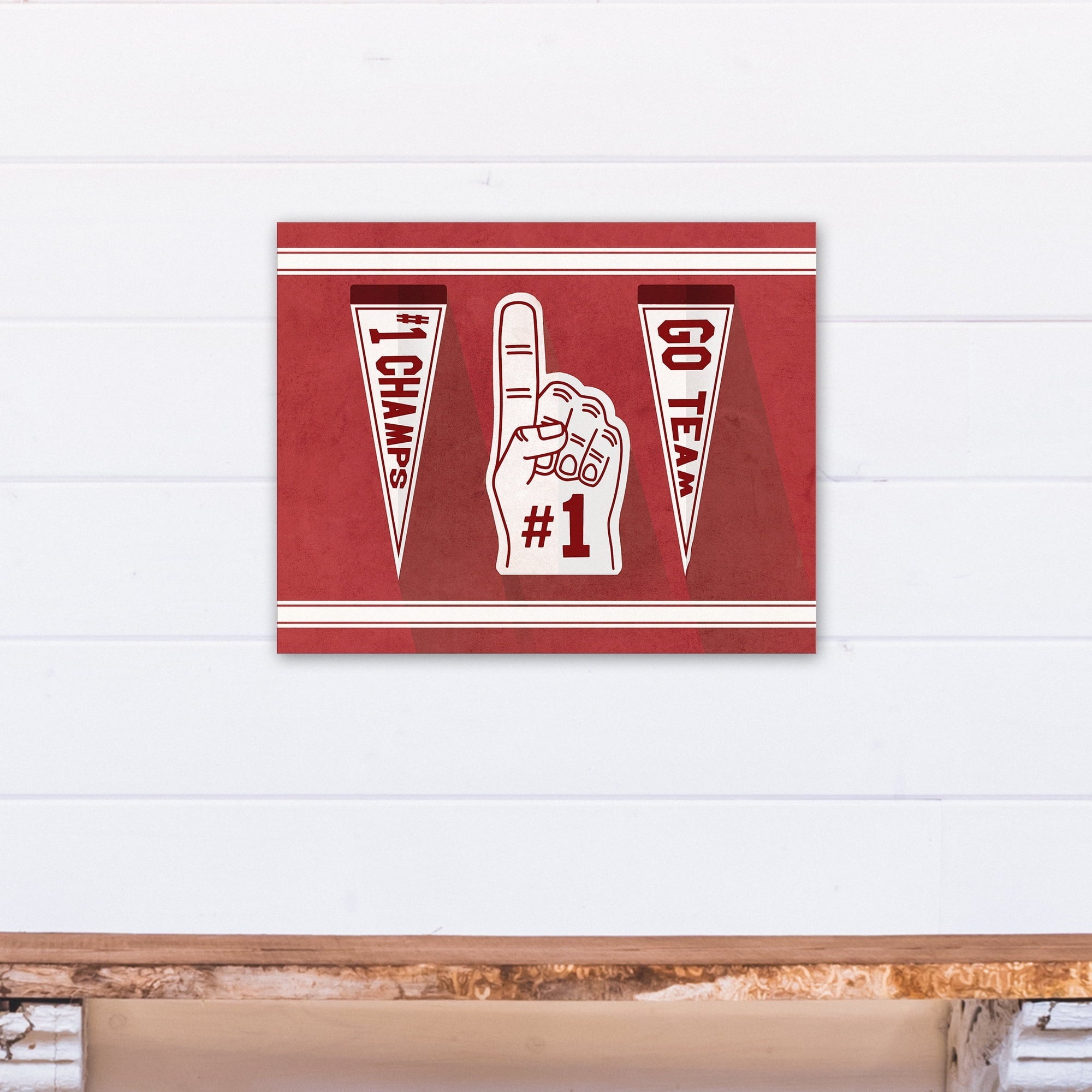 Creative Products Number One Fan 16x20 Canvas Wall Art