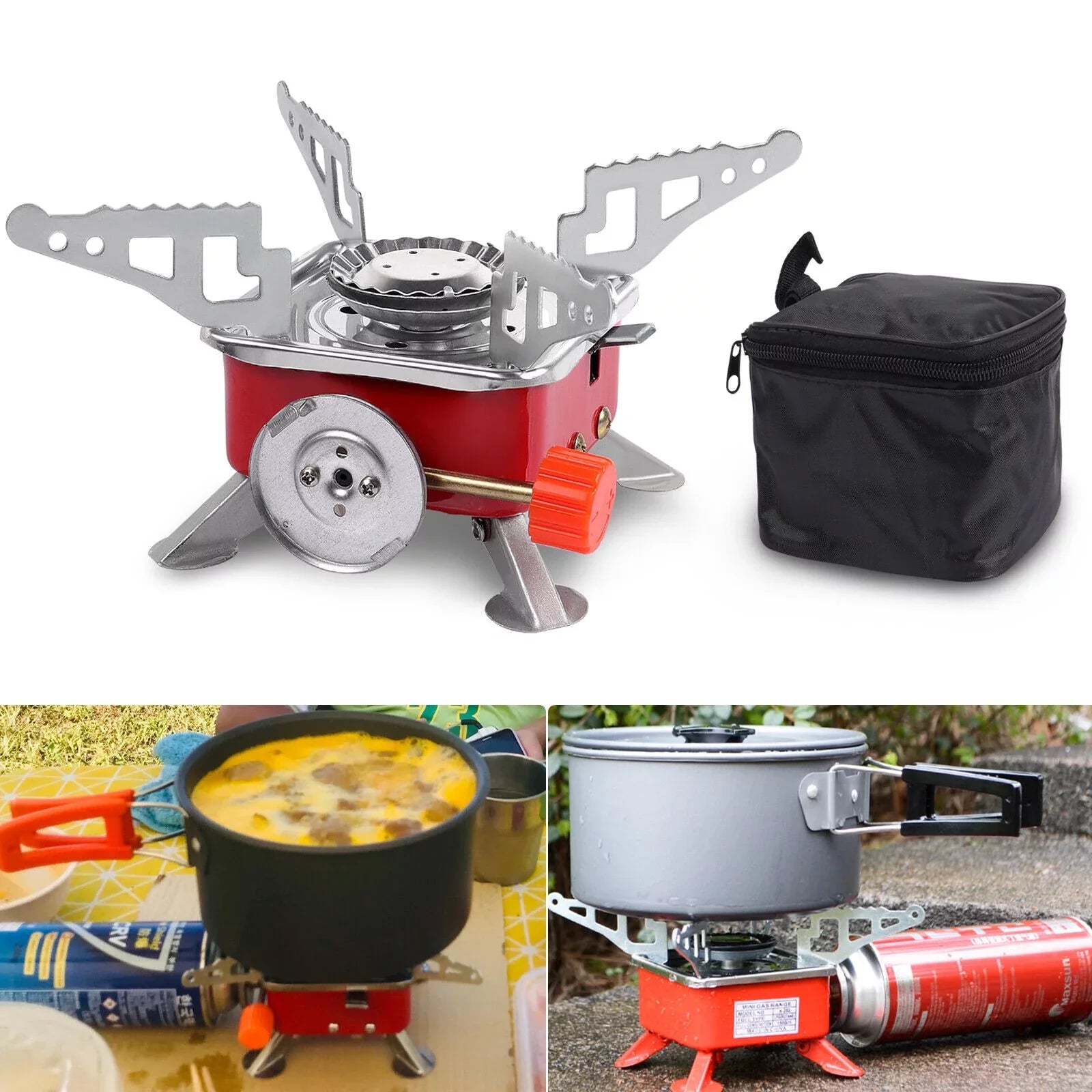 Portable Gas Cooking Propane Stove Outdoor Camping Butane Hiking Picnic 2800W
