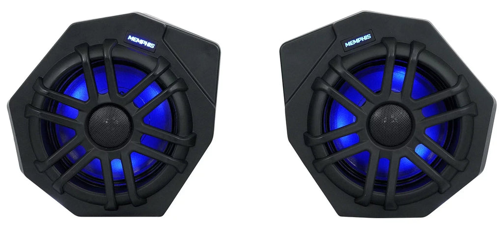 (2) Memphis CANAMX365FE Speakers+Pods+ Tower Speakers+Amp For 2017+ Can Am X3