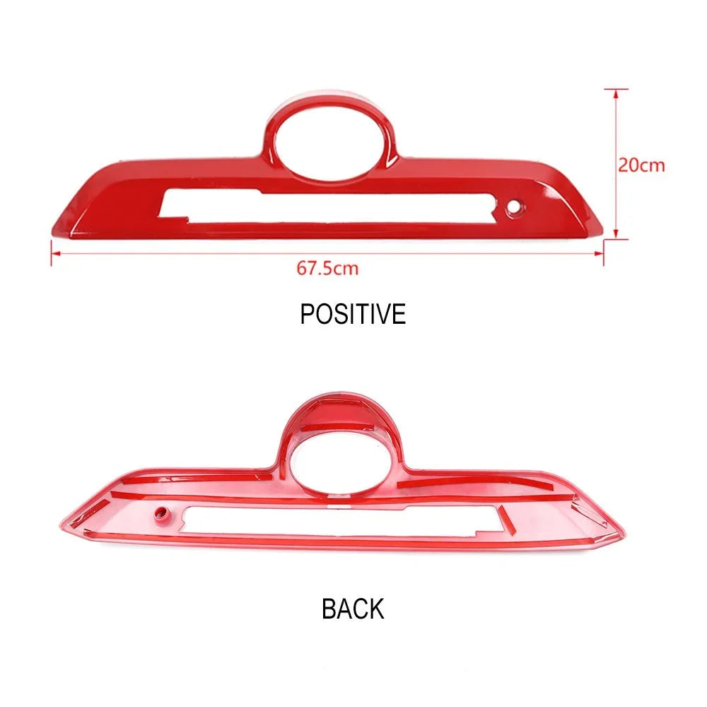 Teledu Red Rear Trunk Tailgate Handle Frame Decor Cover Trim Bezels 4Runner