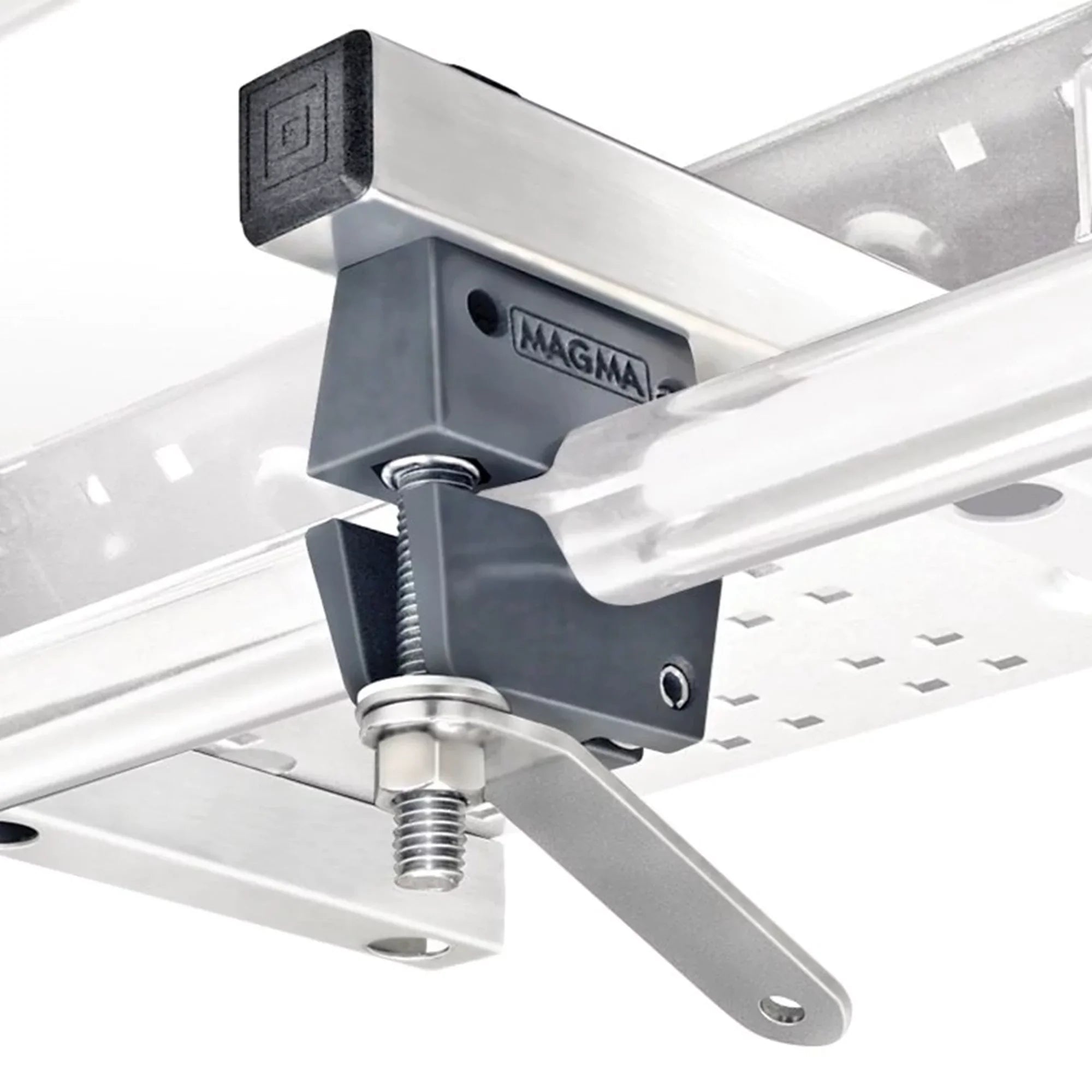 Magma Dual Extended Horizontal Round Rail Mount for Rectangular Grills - T10-685