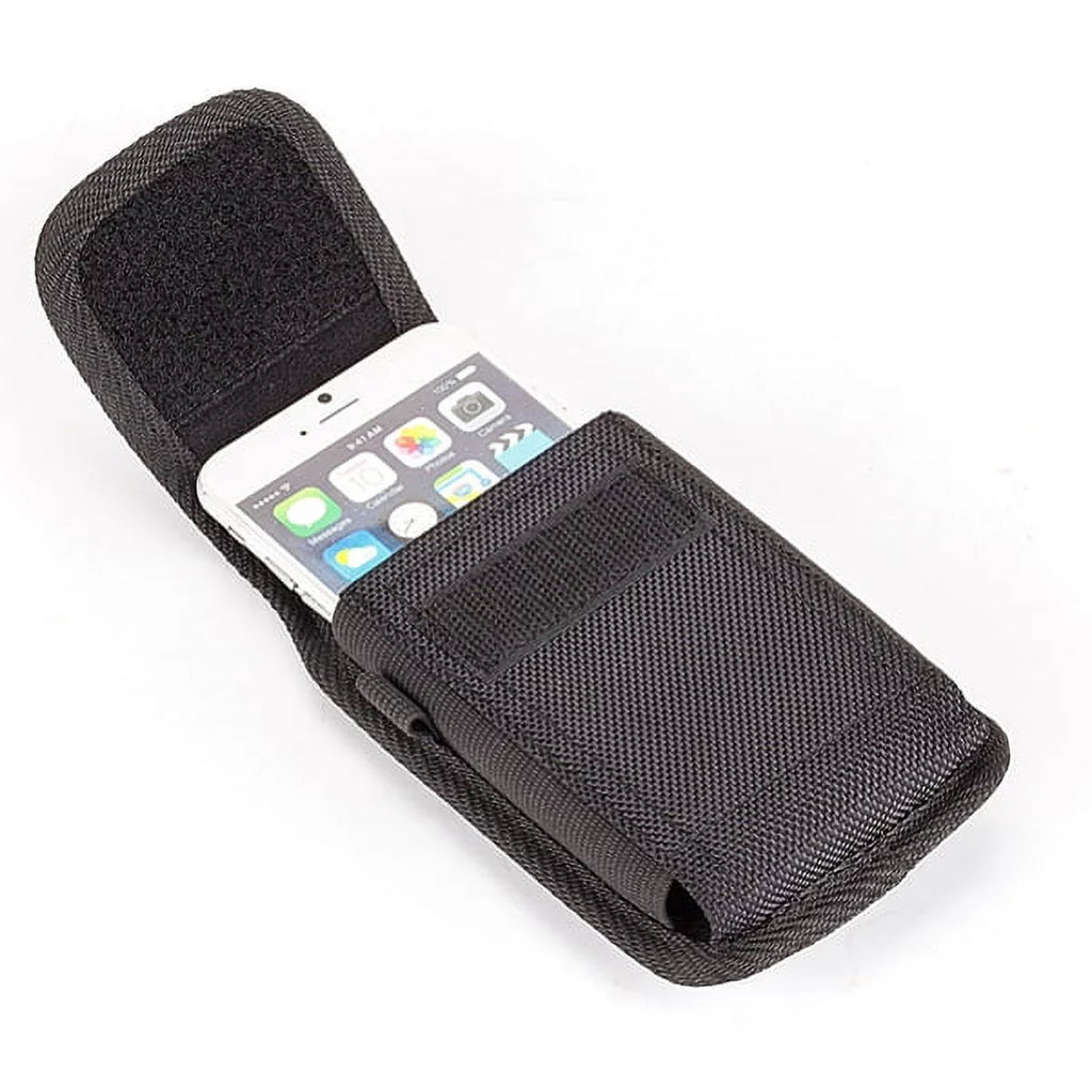 Rugged Canvas Case Vertical Belt Holster w Black 6ft Long Type-C  Cable w Turbo Charging Sync Wire Fast Charger Y1Y for Acer Liquid Jade Primo - Alcatel 7, Idol 4S -   Phone