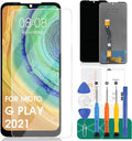 Screen Replacement for Motorola Moto G Play 2021 XT2093 XT2093-3 XT2093-6 XT2093-7 XT2093DL 6.5‘’  Display Touch Digitizer Assembly Glass Repair(Black)