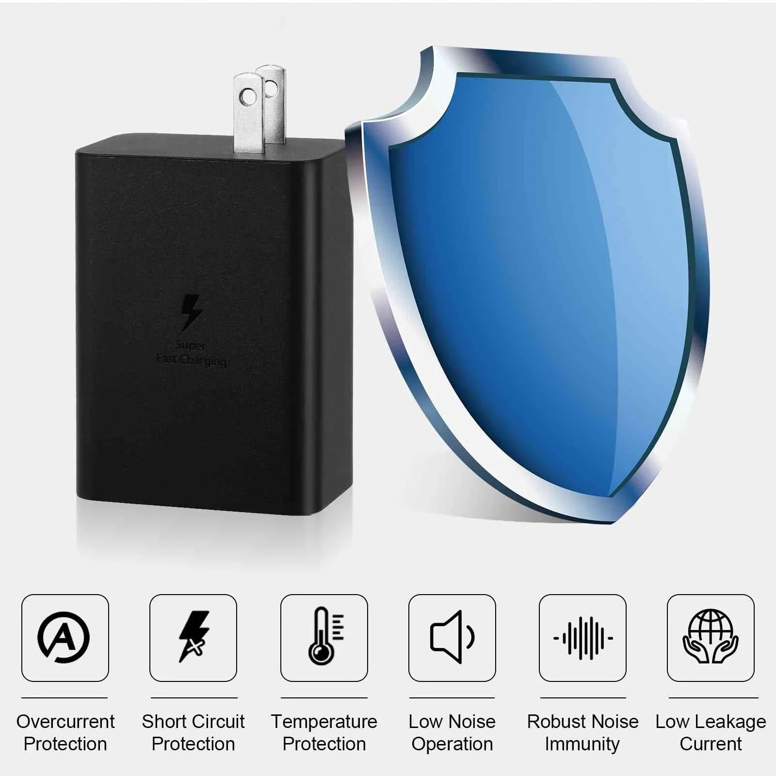 65W Fast Travel Charger with 3 Ports -  & Dual -C - High-Speed Charging for Laptops, Phones vivo Y17/X27 Pro/S1 (China)/X27/iQOO iPhone, Samsung Galaxy, Google Pixel, MacBook, Steam Deck