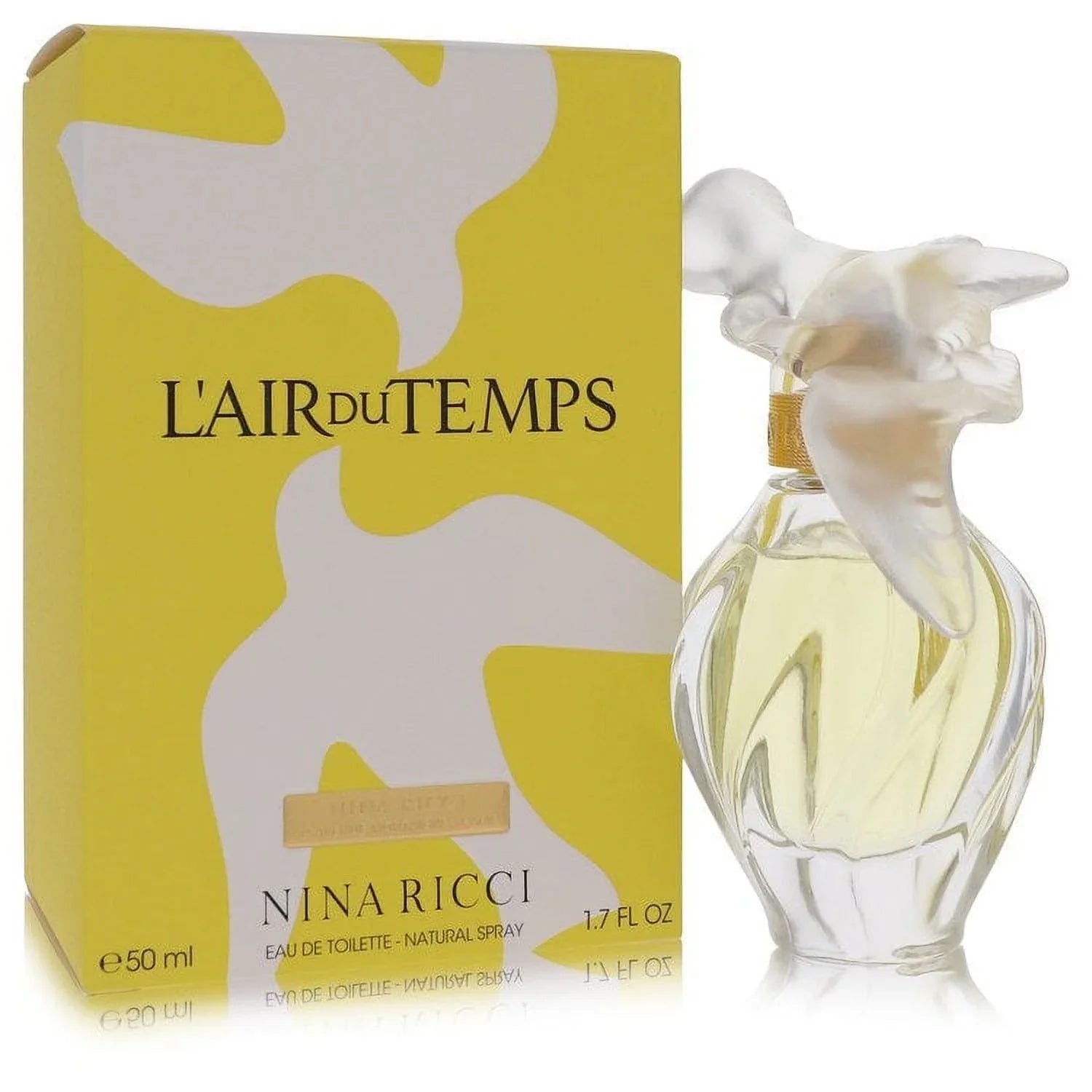 L'   by Nina Ricci Eau De Toilette Spray With Bird Cap 1.7 oz for Women Pack of 2