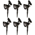 6 Pack 12.5" Solar Outdoor  Spotlight, Outdoor Lights/Lighting for Yard, Walkway, Driveway, Porch, Patio by Westerly : B09VLF93KF