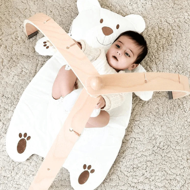 Play Arch Baby Gym with Hanging Toys, Multi-Texture Attachments