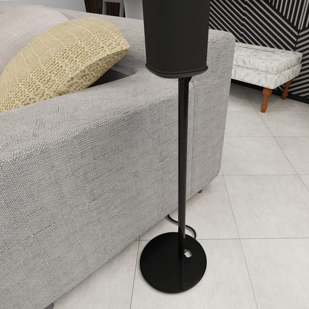 Eximus Fixed Height Speaker Floor Stand for Sonos One and Sonos One  and Sonos Play:1 - Cable Management Built In -