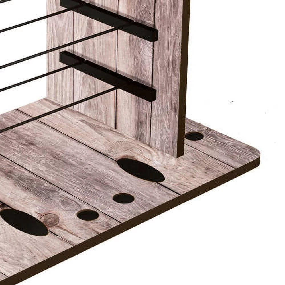 Rush Creek Creations 14 Fishing Rod Rack with 4 Utility Box Storage Capacity & Dual Rod Clips - Features a Sleek Design & Wire Racking System