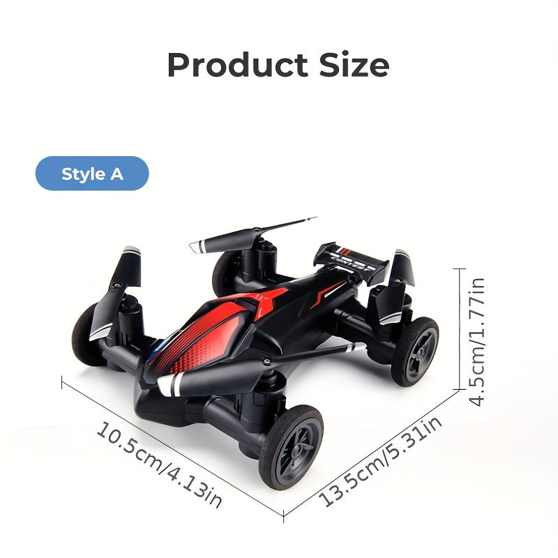 Drone For Land And Air Dual-use  Toy Car Four-axis Unmanned Drone High-speed And Low-speed Switch Intelligent Height Setting, Stable Flight, Gift Toys