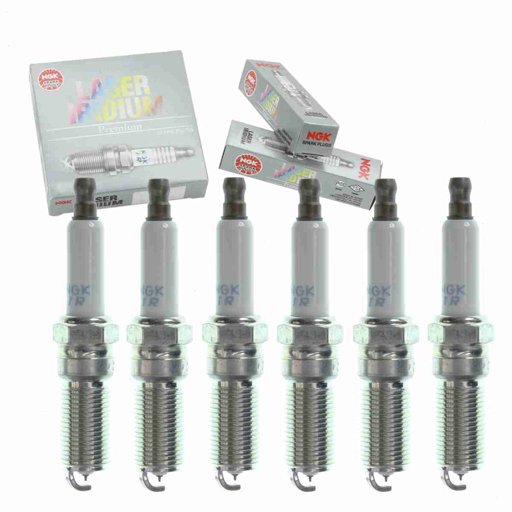 6 pc  90117 Laser Iridium Spark Plugs for 12611882 12622561 19300872 41-107 41-109 4719 7004 8171 9299 9616 HR7NII33X HR8NPP302 ITV20TT Ignition Wire Secondary