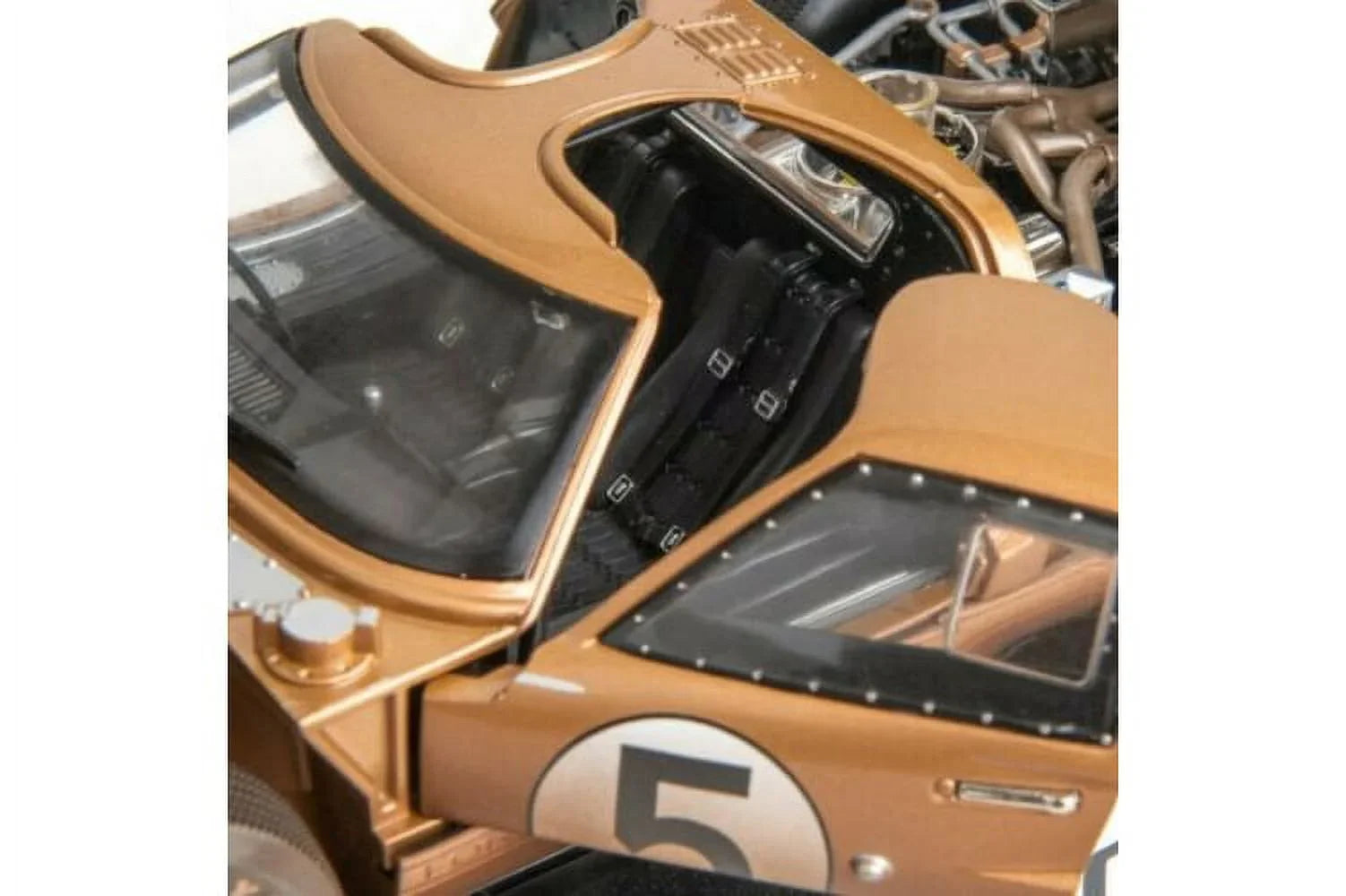 1966 Ford -40   #5 After Race (Dirty Version), Gold - Shelby Collectibles SC430G - 1/18 scale Diecast Model Toy Car