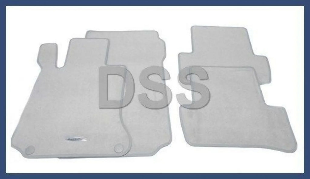 New Genuine Mercedes C250 C300 C350 Carpeted Floor Mat Set Beige  Cloth Set