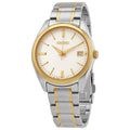 Seiko Quartz White Dial Two-tone Men's Watch SUR312P1
