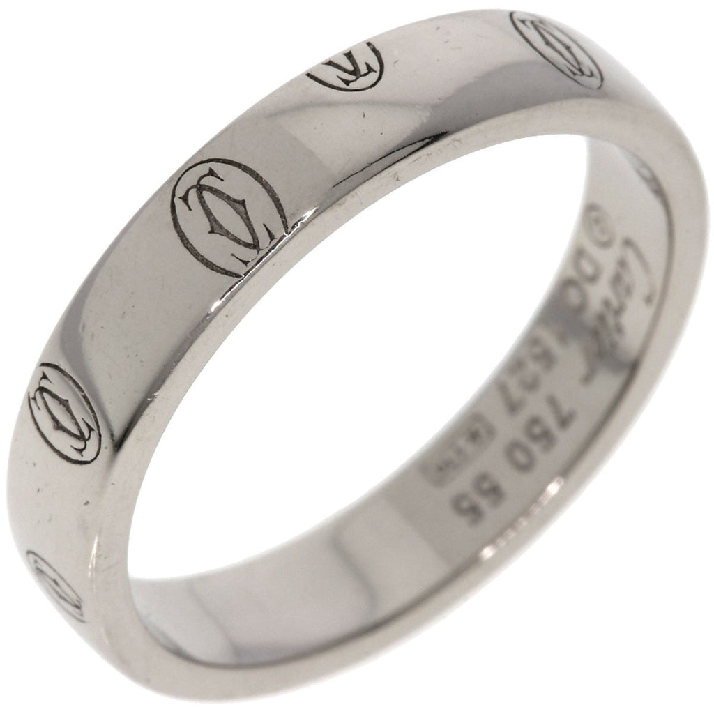 Pre-Owned Cartier Happy Birthday #55 Ring, 18K White Gold, Women's,  (Good)